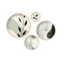 Wallity Huhu297 Conjunto de 4 Pinturas Decorativas en MDF Enmarcado